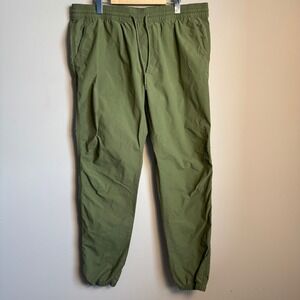 Ripzone Mens Jogger Track Pants L Green Pockets Drawstring Outdoor Hiking Casual